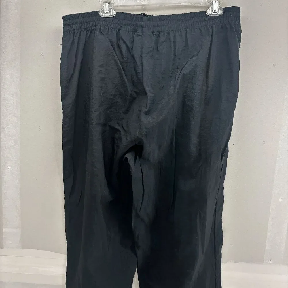 Vintage 90s Reebok Black Nylon‎ Windbreaker Jogger Track Pants Mens XL